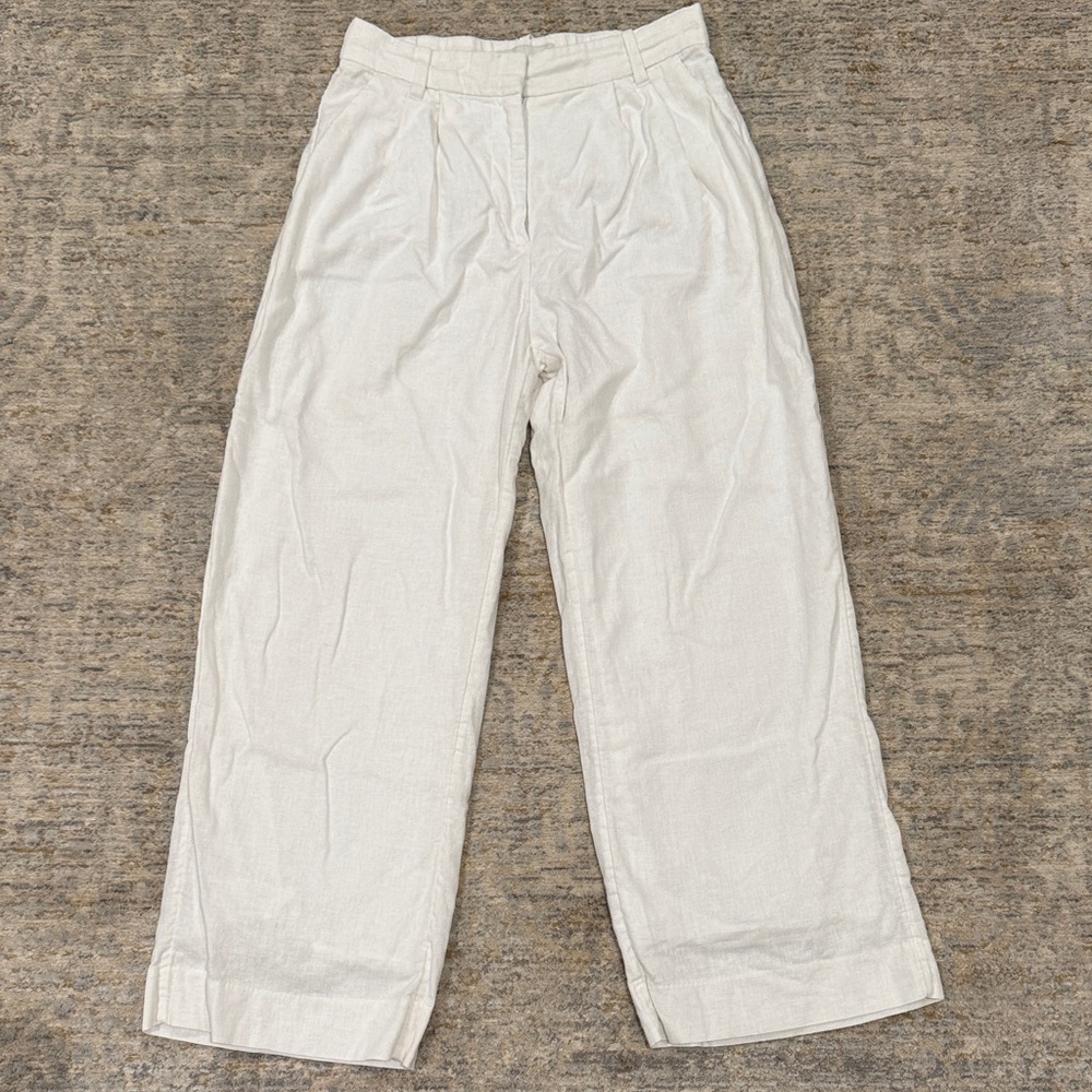 Abercrombie wide leg linen pants